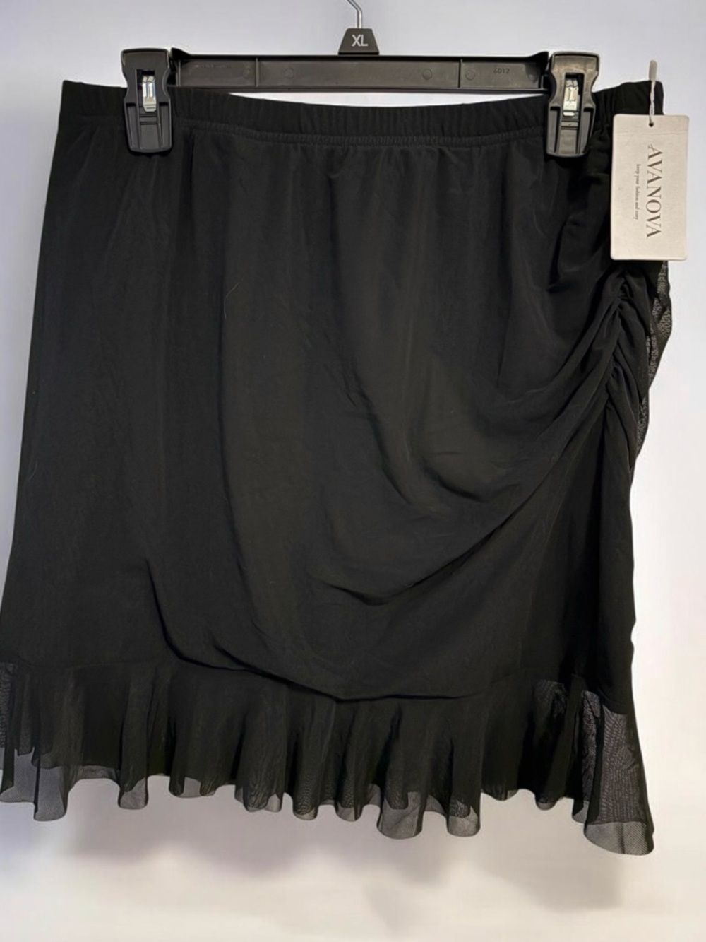 Black Ruffled Tiered Mini Skirt - Women